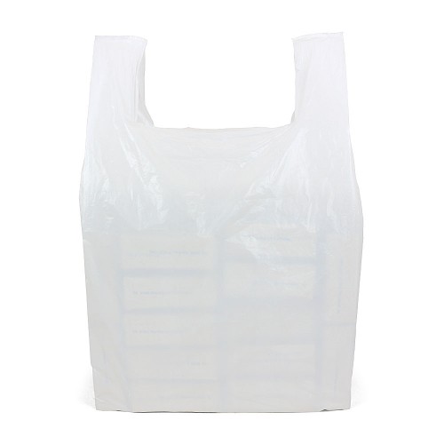 Giant White Vest Carrier Bags