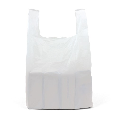 Plastic vest cheap carrier bags