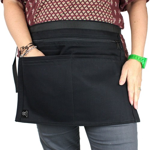 Bunse Black Denim 6 Pocket Money Belt Model