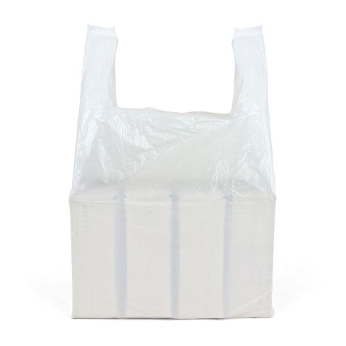 Small White Vest Carrier Bags