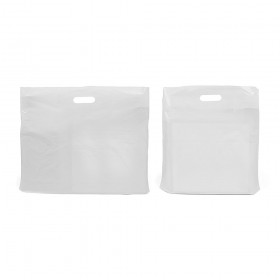 White Patch Handle Carrier Bags