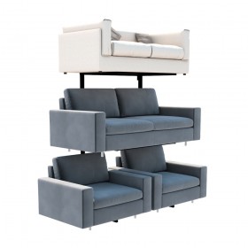 Double Tier Sofa Display Stand