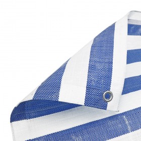 Blue White Stripe Tarpaulin Heavy Duty