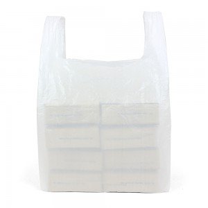 Large White Vest Carrier Bags