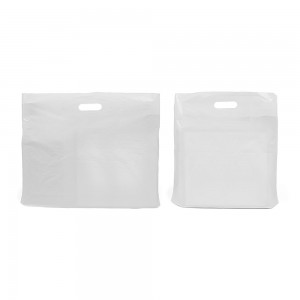 White Patch Handle Carrier Bags