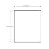 Fluorescent Rectangle 250mm x 210mm (10in x 8in) Dimensions