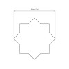 Fluorescent Star 80mm (3in) Dimensions