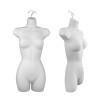 Female Hanging Body Form Full Torso White