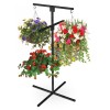 Flower Hanging Basket Display Stand 4 Arm
