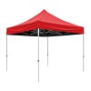 S30 Heavy Duty Steel Pop Up Gazebo 3.0m x 3.0m (10ft x 10ft) Red Roof