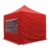 S40 Heavy Duty Aluminium Pop Up Gazebo 3.0m x 3.0m (10ft x 10ft) Red Sides