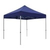 S40 Heavy Duty Aluminium Pop Up Gazebo 3.0m x 3.0m (10ft x 10ft) Navy Blue Roof