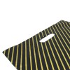 Black Gold Pin Stripe Carrier Bags High Density Close