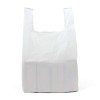 Medium White Vest Carrier Bags