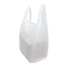 Medium White Vest Carrier Bags Side