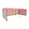Large Walk In Market Stall Ground Rail Red White Side