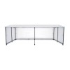 Large Walk In Market Stall Ground Rail White Front