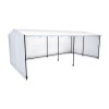 Large Walk In Market Stall Ground Rail White Side