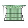 Stepped Flower Market Stall Green White Front