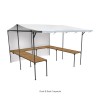 Walk In Market Stall with Counters Roof Canopy