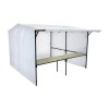Walk In Market Stall with Front Counter White Side