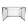 General Purpose Walk In Market Stall White Front