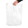 White Patch Handle Carrier Bags Hand