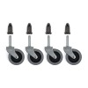 Replacement Wheels for Standard Duty Garment Rails (4 pack) Close