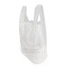 Small White Vest Carrier Bags 100 per pack side view
