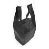 Small Black Vest Carrier Bag Side