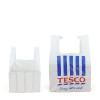 Small White Vest Carrier Bags Size Comparison