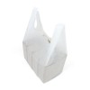 Small White Vest Carrier Bags Side