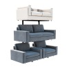 Double Tier Sofa Display Stand Side