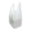 Medium White Christmas Carrier Bags Side