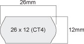 26mm x 12mm Label