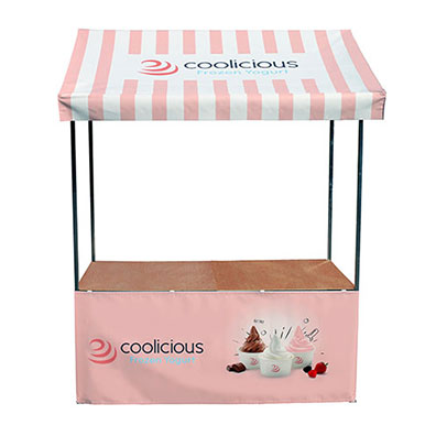 Custom Printed Market Stall for Coolicious Frozen Yoghurt