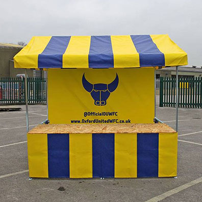 Branded Market Stall for Oxford United Women's Football Club