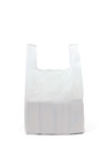 Medium White Vest Carrier Bag